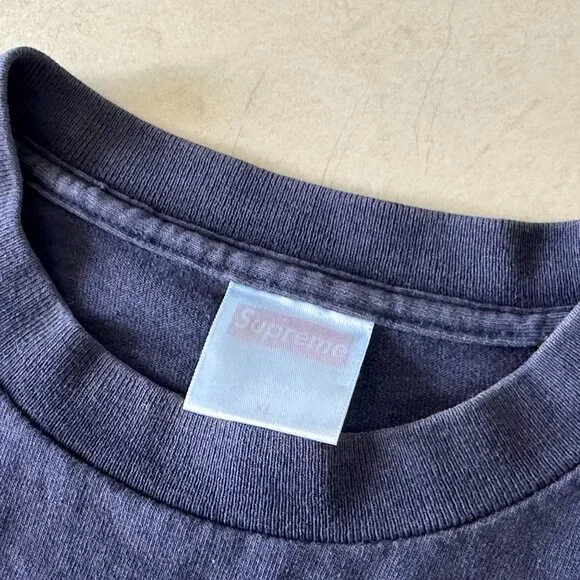 Vintage Supreme 1999 Box Logo T-Shirt Navy/Red size XL - Picture 5 of 8